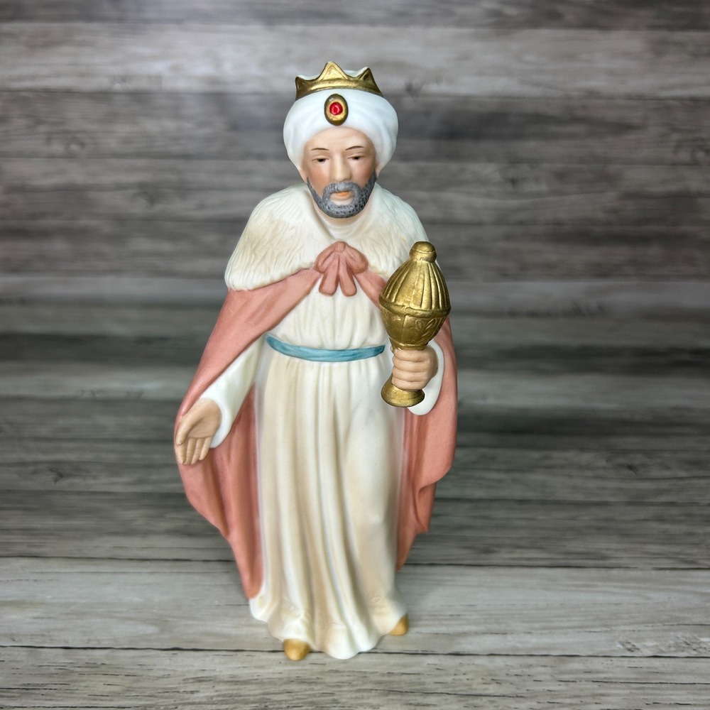 Homco Nativity 5418 Replacement Wisemen Figurine Porcelain